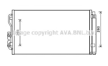 AVA QUALITY COOLING bwa5434d -  Конденсатор, кондиционер